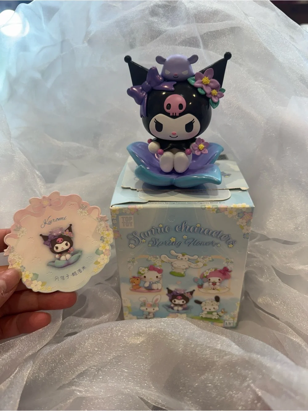 Sanrio Kuromi Spring Flower Figurine confirmed
